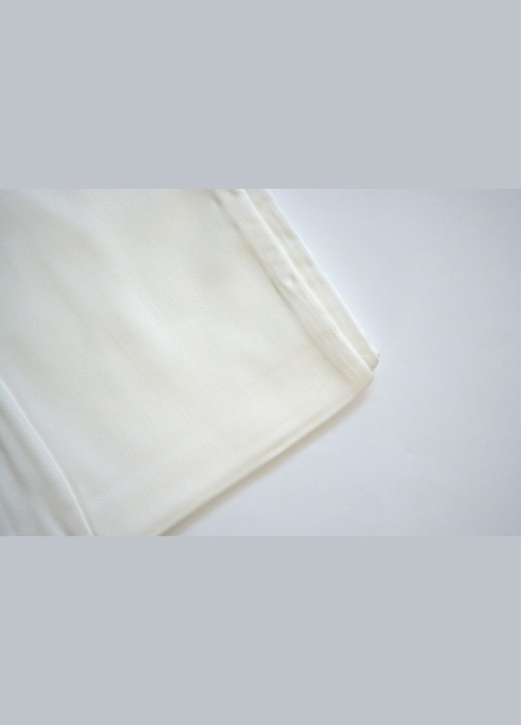 Сатинове простирадло 160х200см на гумці з наволочками, First Choice Cream (338863038)