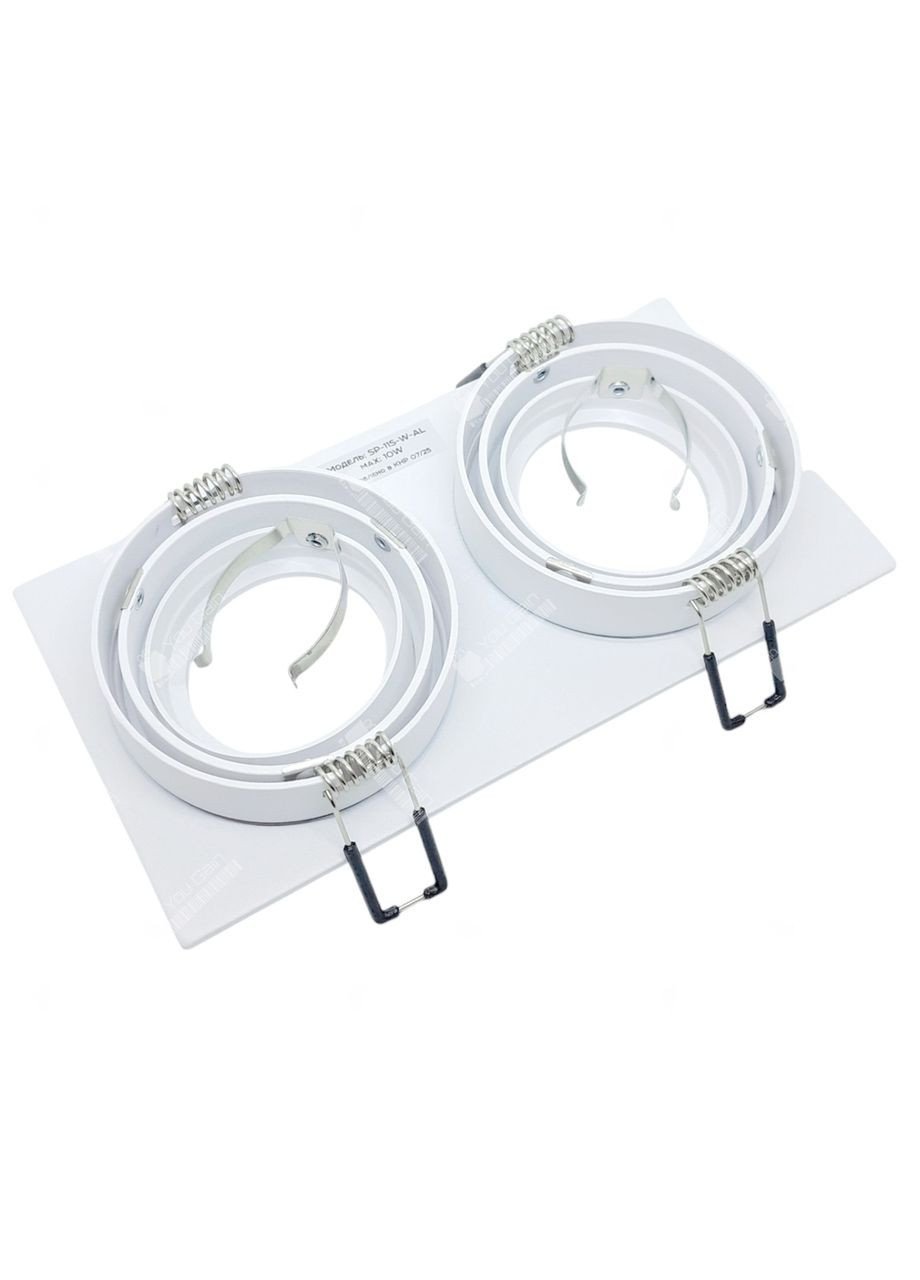 Світильник SP-11S-W-AL врізний для 2х ламп MR16 GU5.3 BIOM (365309870)