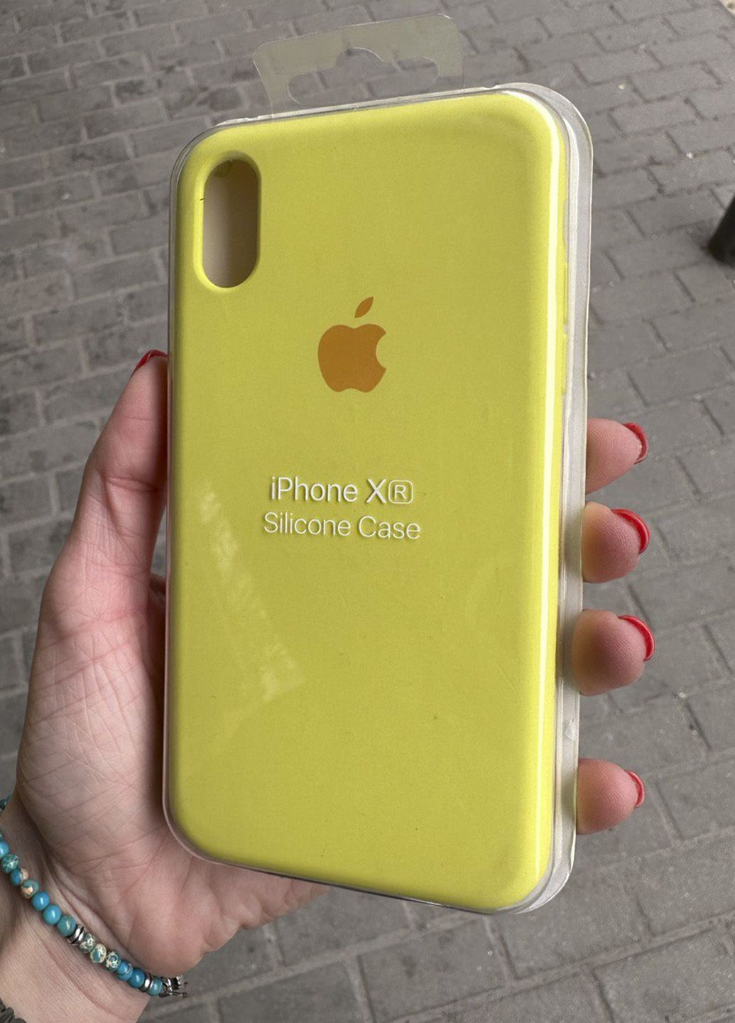 Чохол для iPhone Xr Silicone Case Yellow жовтий No Brand (289754167)