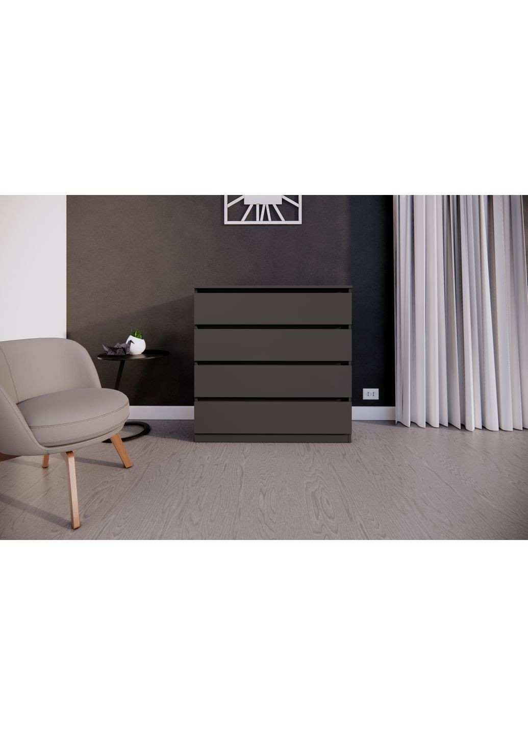 Комод на 4 шухляди 100х40х100см MEBEX (354792683)