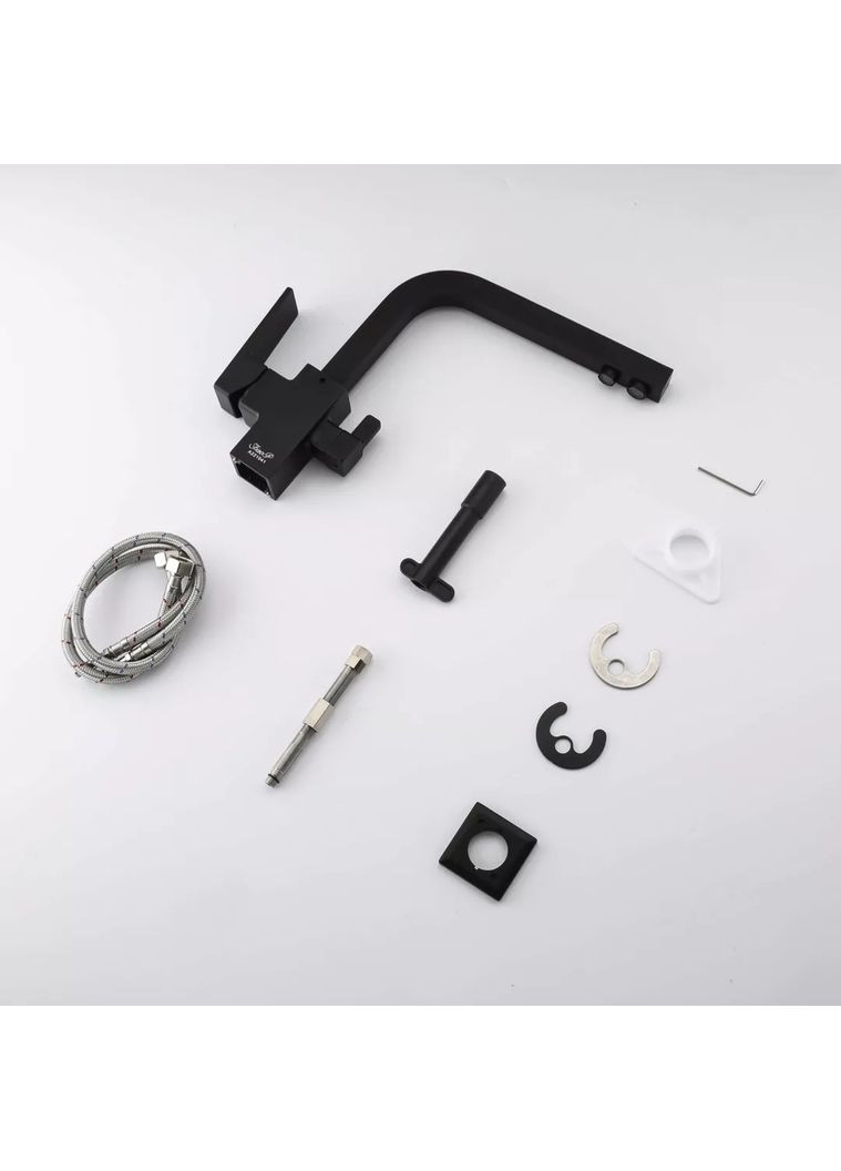 Змішувач для кухні з підключенням фільтра питної води A4309-6, чорний FAOP (371882335)