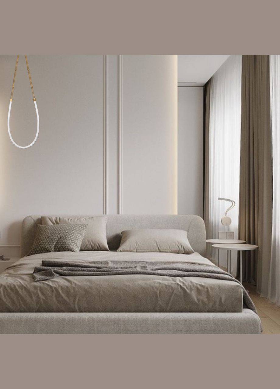 Бронзовый подвес-люстра из гибкого каната в стиле арт деко (81-3133-1 AB) No Brand (370071204)