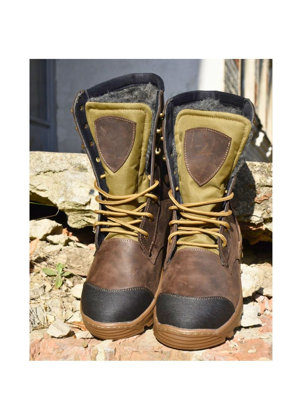 Військові Чоловічі Тактичні Берці Зимові. 36-48р Коричневі. Адаптовані до постійних навантажень! MSZM-1014 No Brand (301138763)