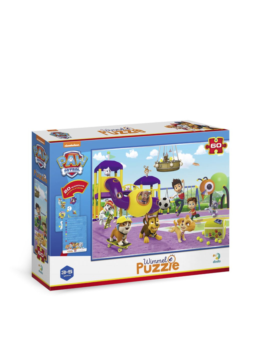 Пазли Вімельпазл Paw Patrol. На прогулянці, 60 елементів колір різнокольоровий ЦБ-00284360 Dodo (358058615)