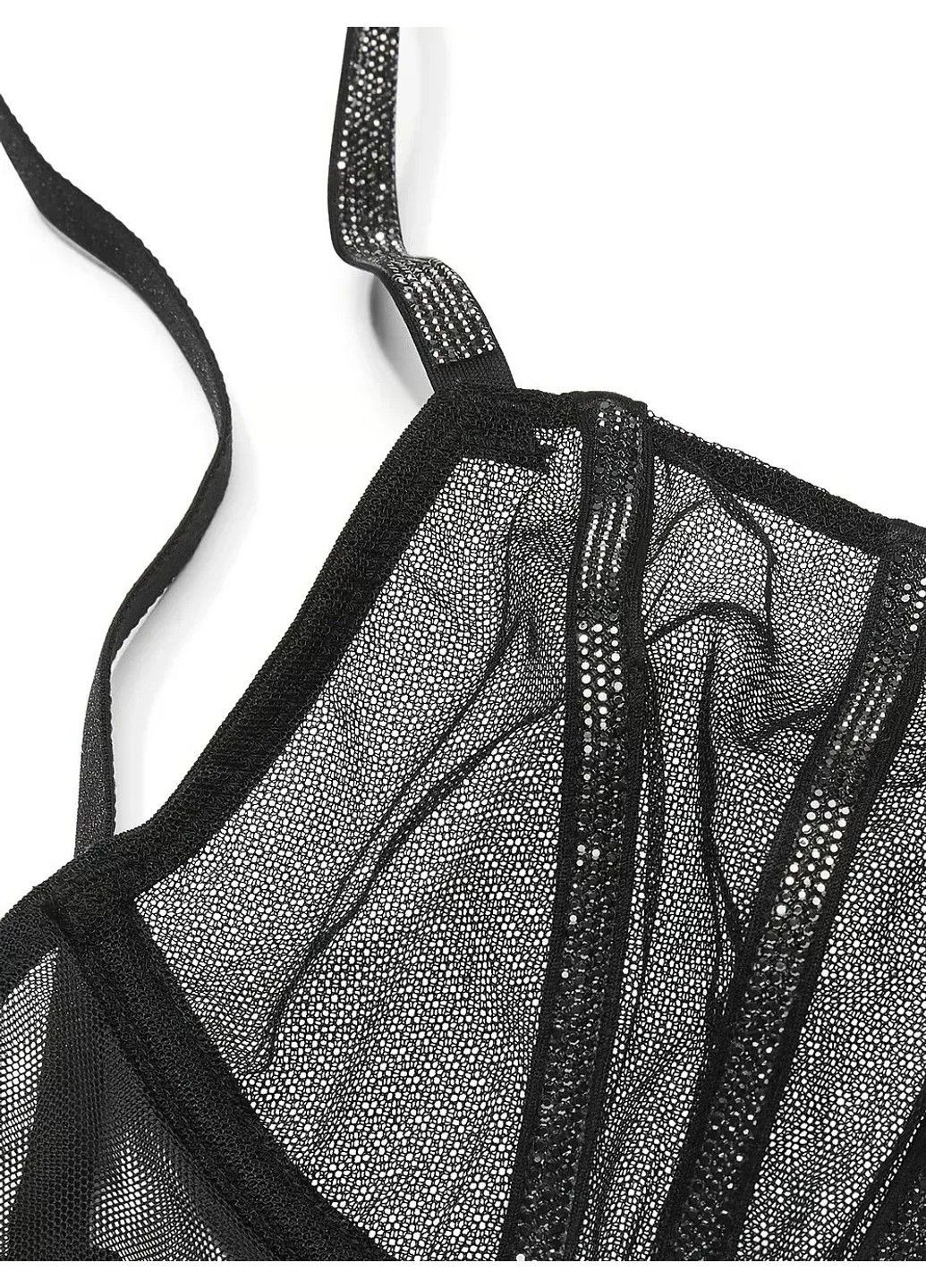 Чорний бюстгальтер деми sheer shine very sexy Victoria's Secret