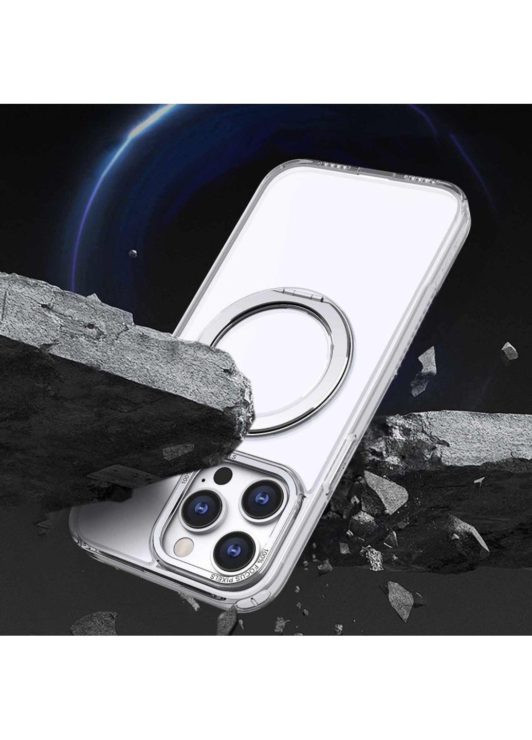 Чехол TPU+PC Empire with MagSafe and Ring для Apple iPhone 14 Pro Max (6.7") Epik (390135691)