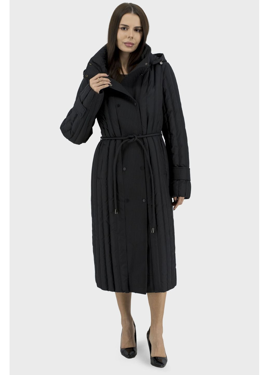 Чорний зимній Пуховик No Brand