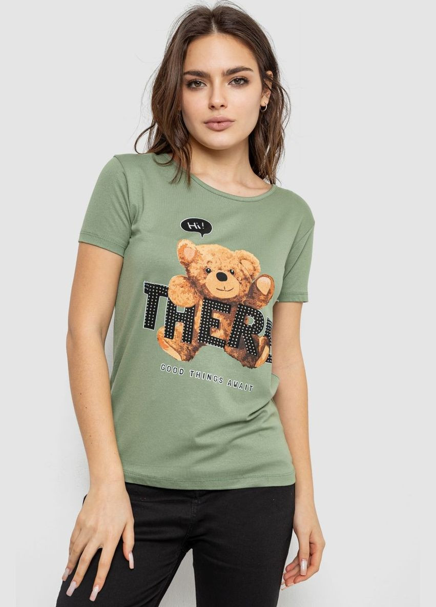 Футболка женская с принтом, 244R509 Ager - (365076162)