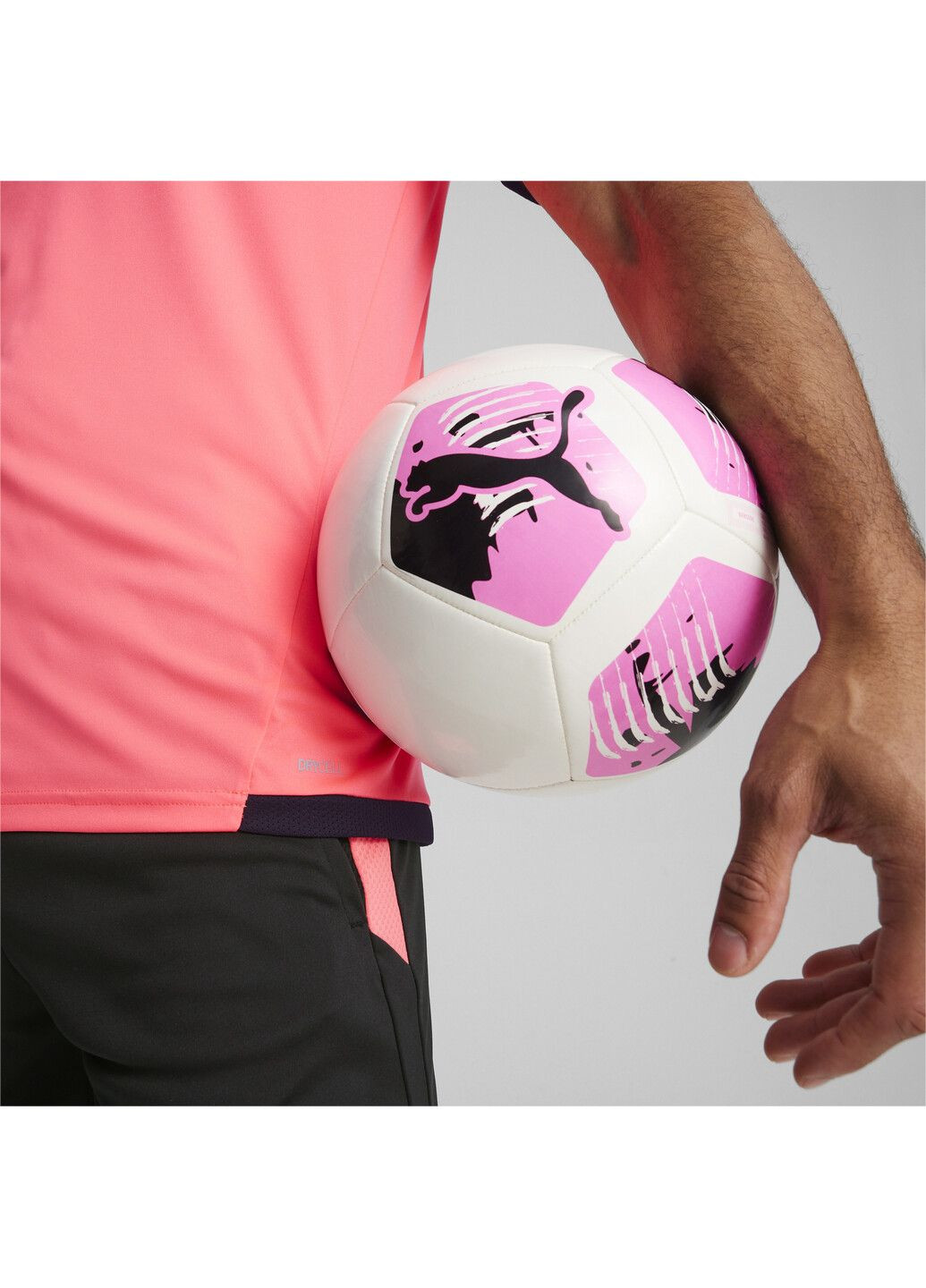 Розовая футболка teamliga men's football jersey Puma
