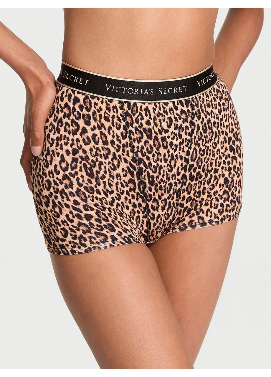 Жіночі трусики Logo Cotton High-Waist Boyshort Victoria's Secret (369365522)