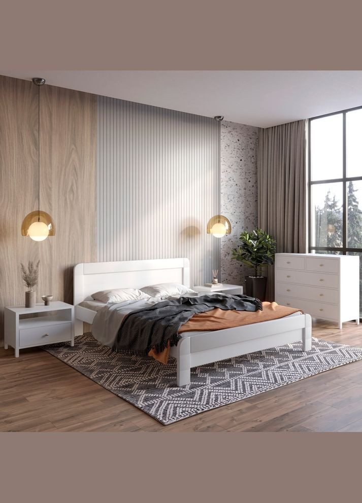 Двоспальне дерев'яне ліжко Тоскана 160х200 см (MBG-3561) Mebigrand (368281066)