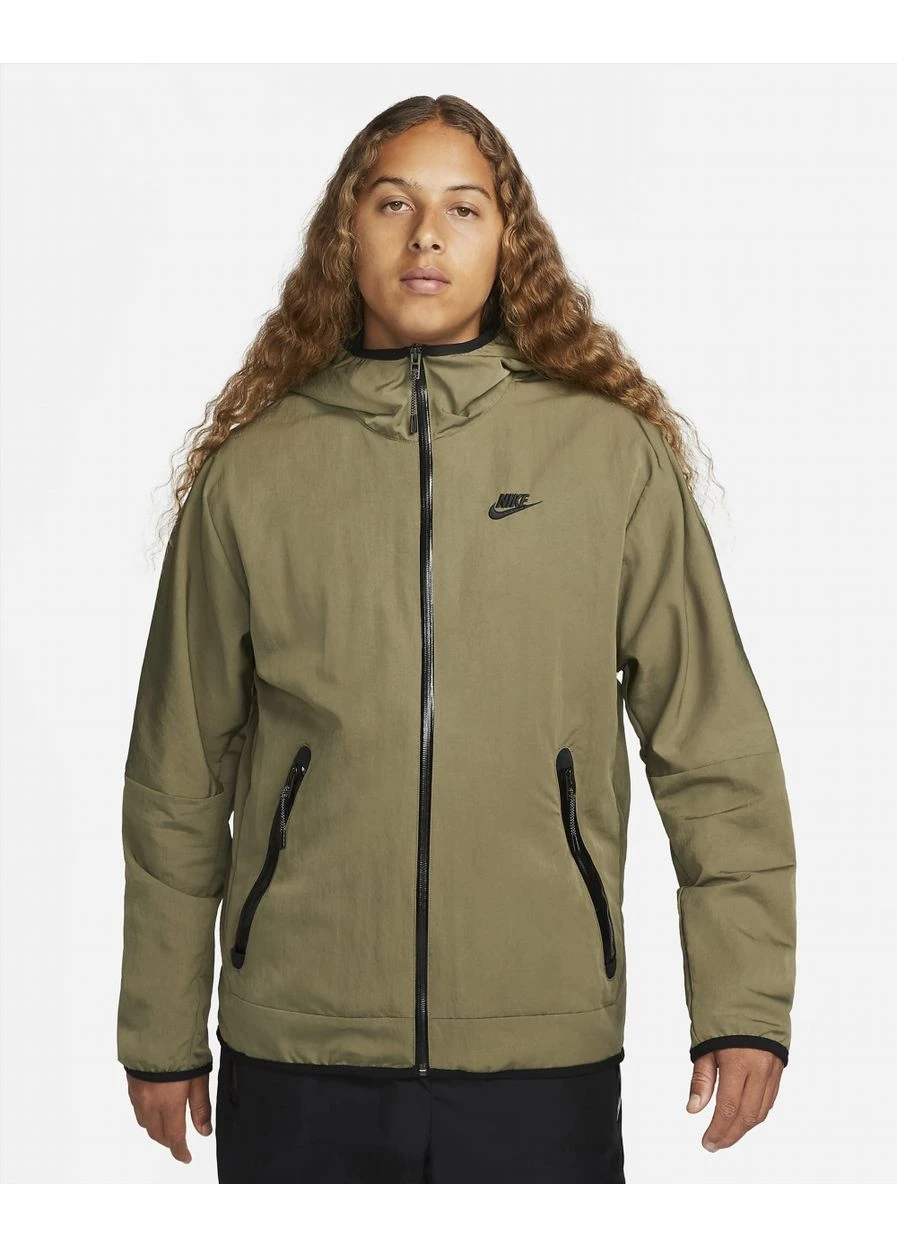 Коричнева демісезонна куртка sportswear tech woven brown dq4340-016 Nike