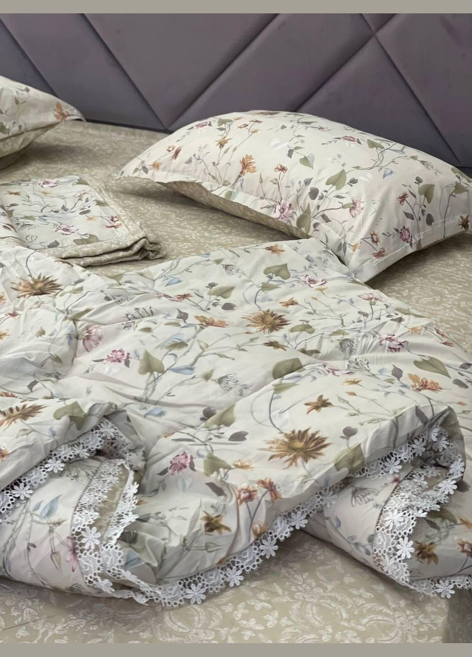 Постільна білизна сімейний два покривала Бежевий (П4К-LG-004) Laura Grand (317564300)