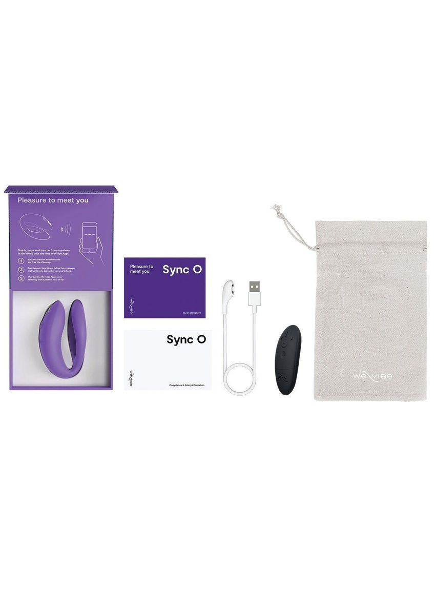 Смарт-вибратор для пар We-Vibe Sync O Light Purple, пульт ДУ No Brand (366879424)