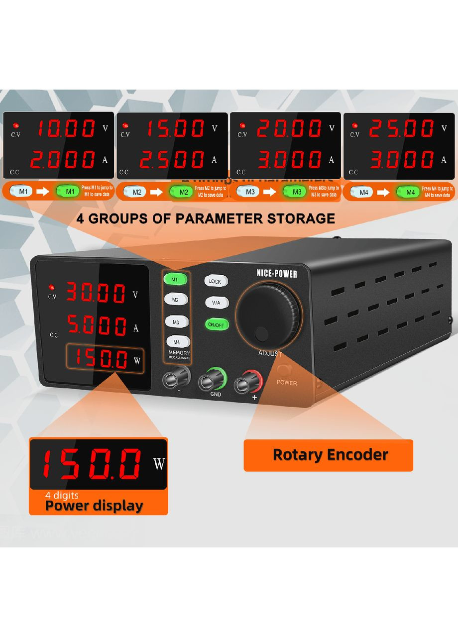 Импульсный лабораторный блок питания SPPS-S305 черный SPS (369608363)