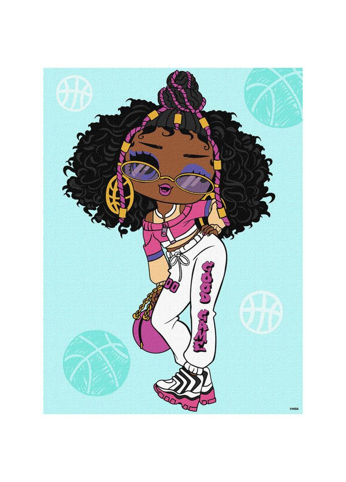 Картина по номерам L.O.L. Surprise! Tweens Hoops Cutie" KHO6285, IDEYKA (329887575)