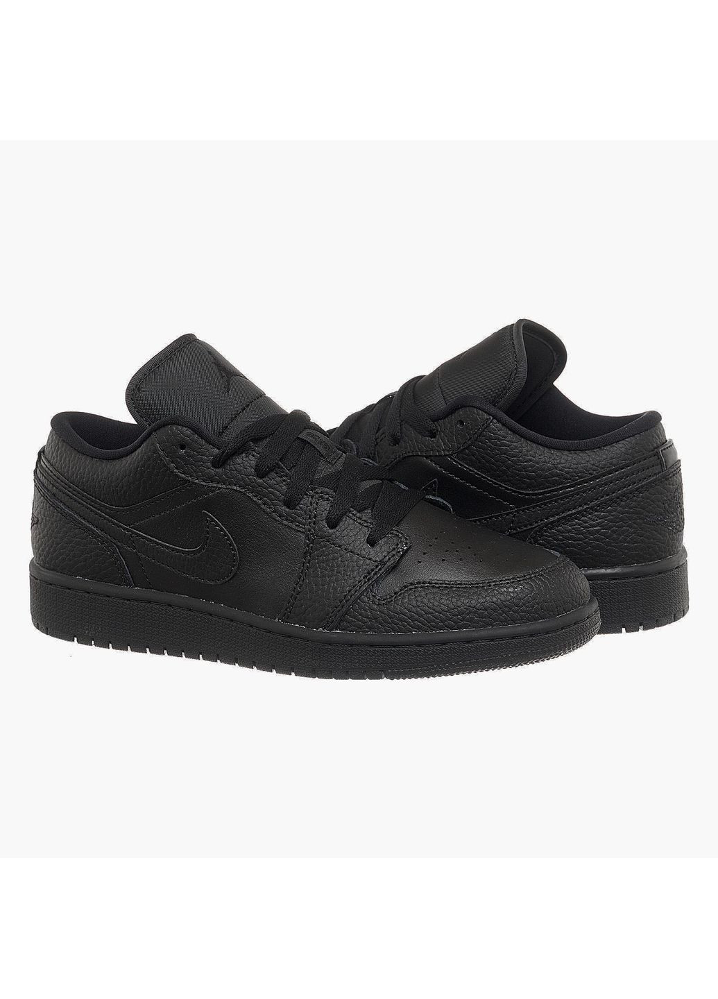 Кроссовки женские Air 1 Low (Gs) (553560-091) Jordan чёрные демисезоны (370969572)
