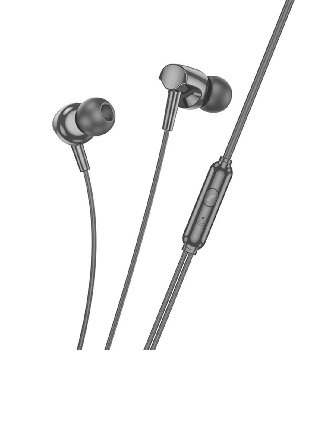 Навушники провідні вакуумні M112 Story з мікрофоном колір чорний CB-00259095 Hoco (314909546)
