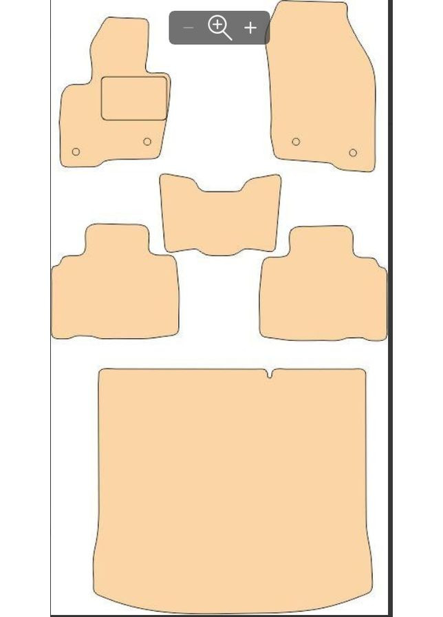 Ворсовые коврики в салон для FORD Edge (2016-)/Форд Эдж 2016+ Beltex (360617266)