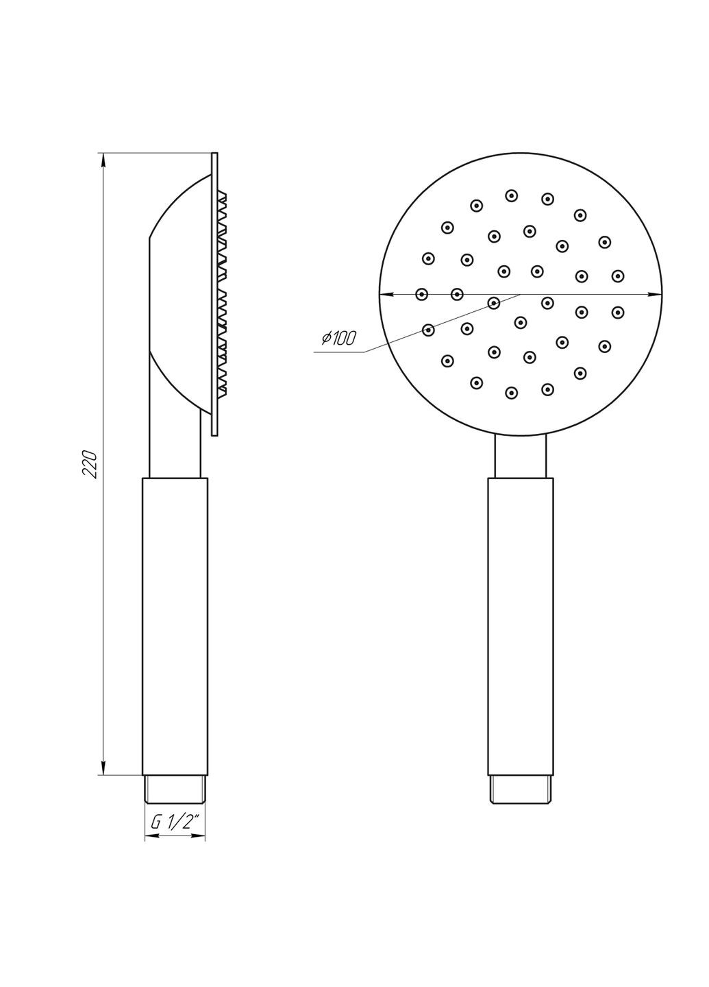 Душевая лейка SUS-001H Globus Lux (333703754)