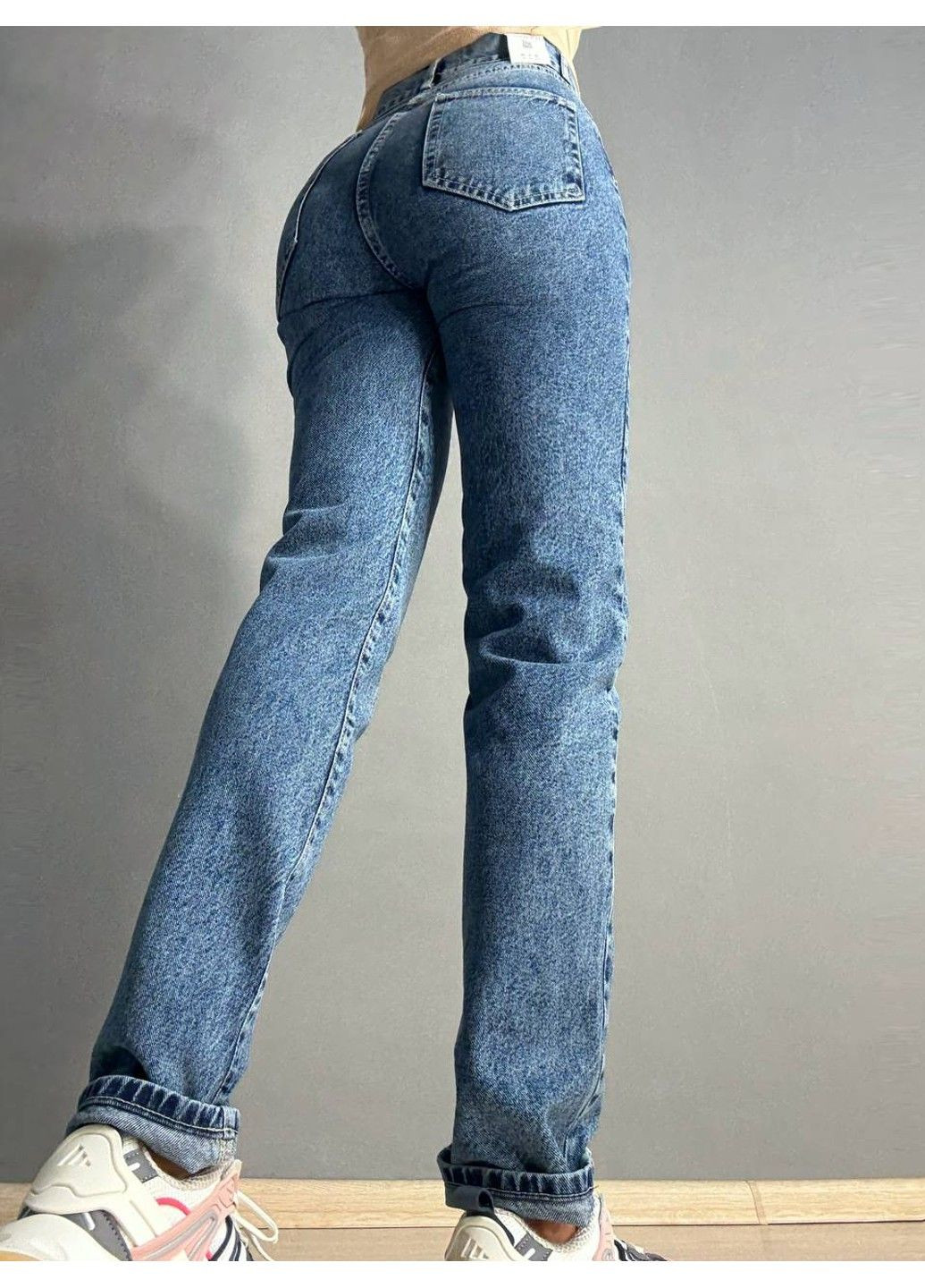 Джинси жіночі 3137 SLIM FIT базові по фігурі сині Its Basic - (340765948)