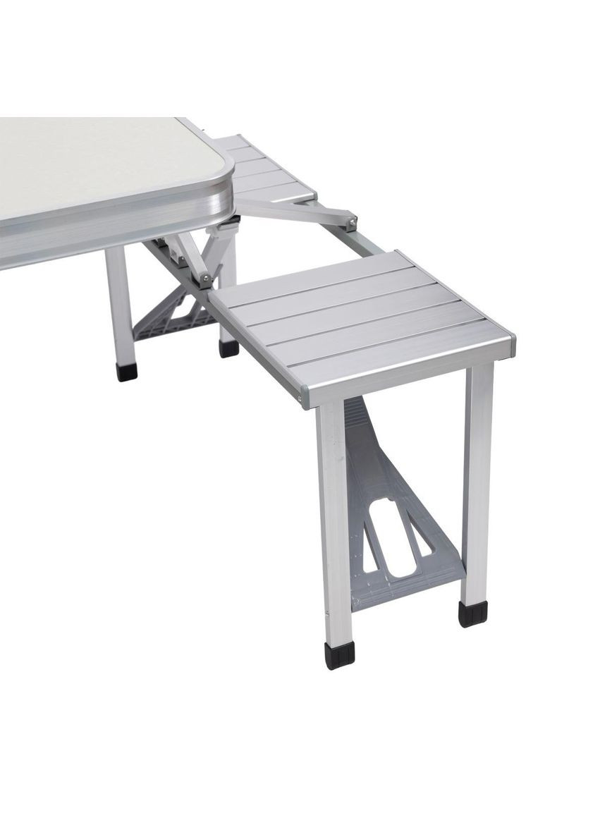 Складаний алюмінієвий стіл трансформер + 4 стільці для пікніка у валізі набір туристичних складних меблів G03-2 LUGI (371787545)