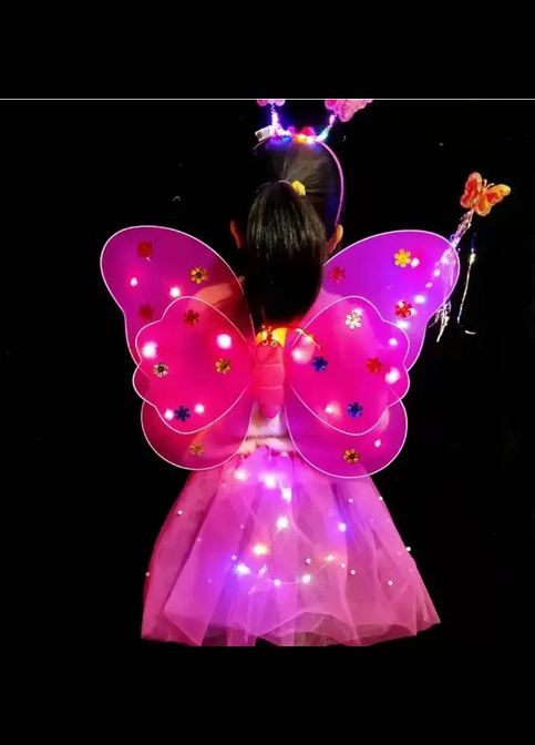 Детский наряд Бабочка с LED подсветкой. Карнавальный наряд детский. No Brand (292732492)