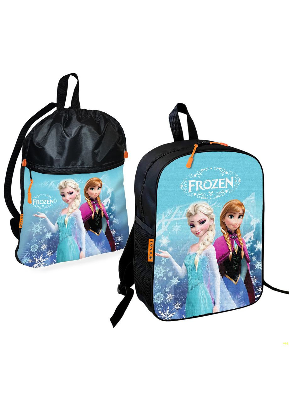 Шкільний рюкзак дитячий Анна та Ельза + Сумка для взуття спортивної форми рюкзак-мішок для дівчинки (2122) No Brand (331484940)