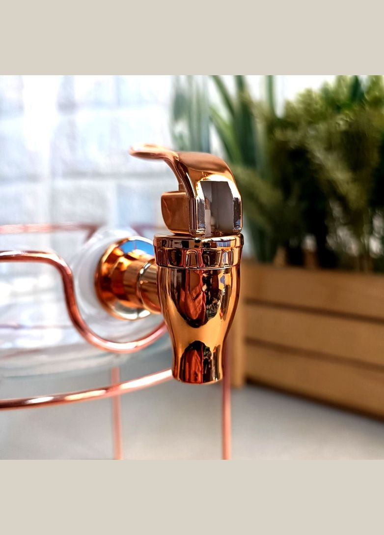 Большой лимонадник с краном 4 л на металлической подставке, банка с краном. S&T (366818243)