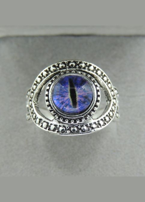 Мистическое кольцо фиолетовый глаз дракона Draco Vis размер регулируемый Fashion Jewelry (291840958)