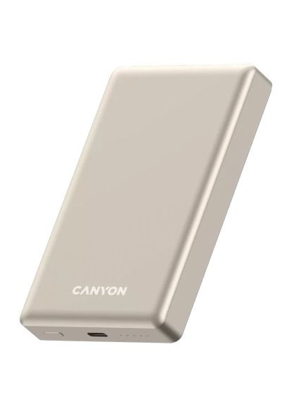 Батарея універсальна (CNS-CPB510BE) Canyon 10000mAh OnPower 510 slim Magsafe PD/20W Beige (370914634)