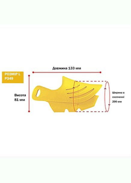 Намордник Dog Muzzle, размер L, цвет желтый Artero (269341508)
