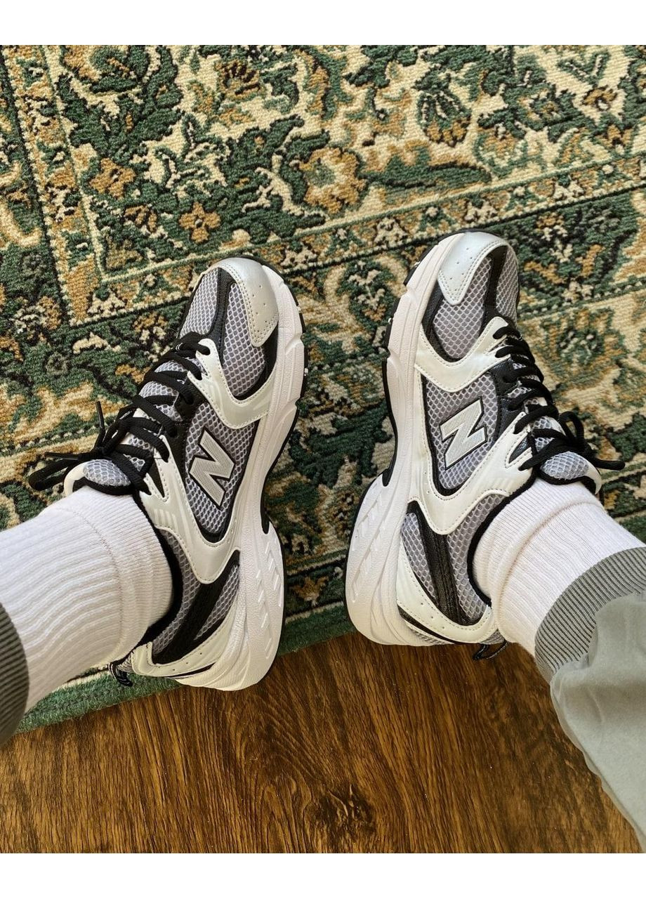 КРОССОВКИ ЖЕНСКИЕ NEW BALANCE 530 GREY BLACK НЬЮ БЕЛАНС 530 No Brand серые демисезоны (367175494)