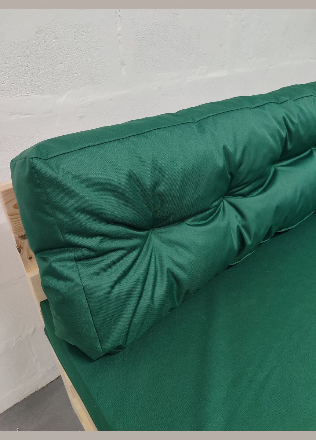 Комплект водоотталкивающих подушек для паллетдивана оксфорд темно-зеленый 120x80x12/120x45x12 eGarden (307288847)