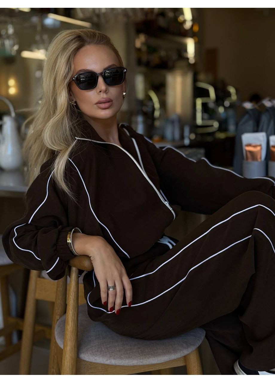 Жіночий костюм із купри з оксамитовим напиленням — заміри в описі DK/DL Мода без кордонів (365449637)