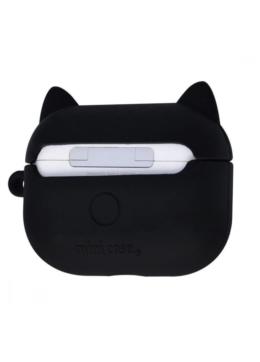 Чохол для навушників 2 чорна лапка котяча силіконовий Trends Airpods Pro (360897095)