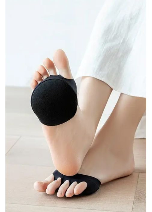Устілка-манжетка на передню частину стопи від мозолів чорного кольору Let's Shop (360601878)