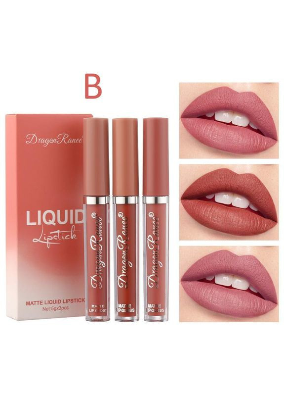 Тінт Набір 3 штуки: стійкий кольор, матова помада блиск, для губ Dragon (366668604)