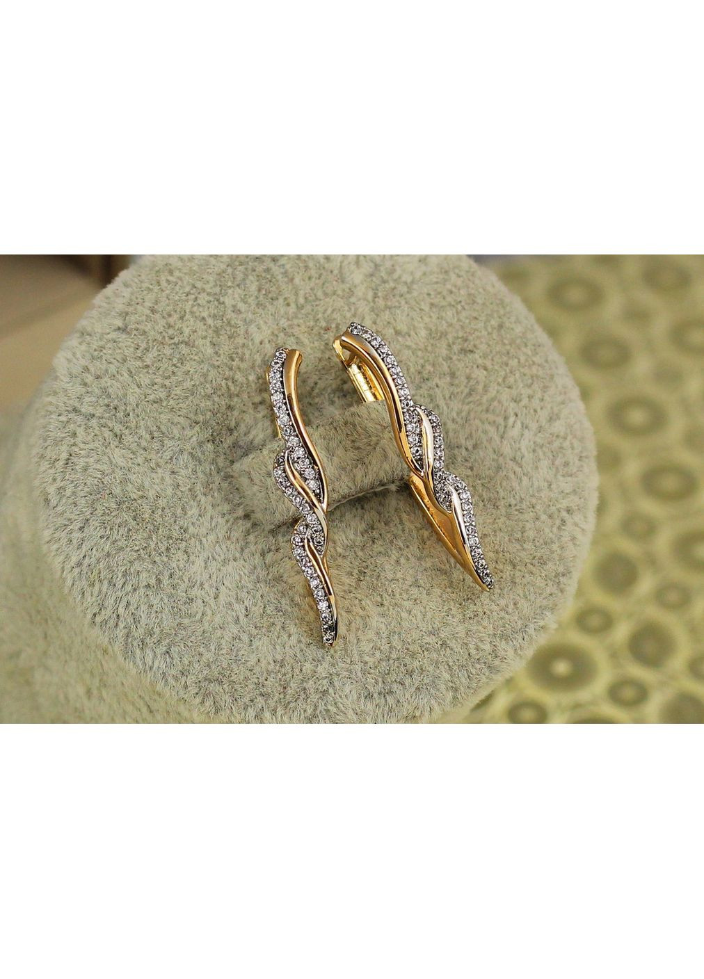 Серьги зевс с родием 2,8 см золотистые love-shopping Xuping Jewelry (354661641)