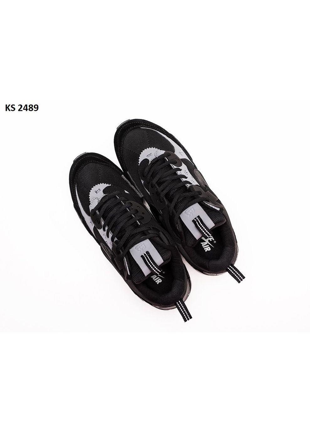 Чорні Осінні кросівки чоловічі nike air max 90 futura black найк аір макс 90 No Brand