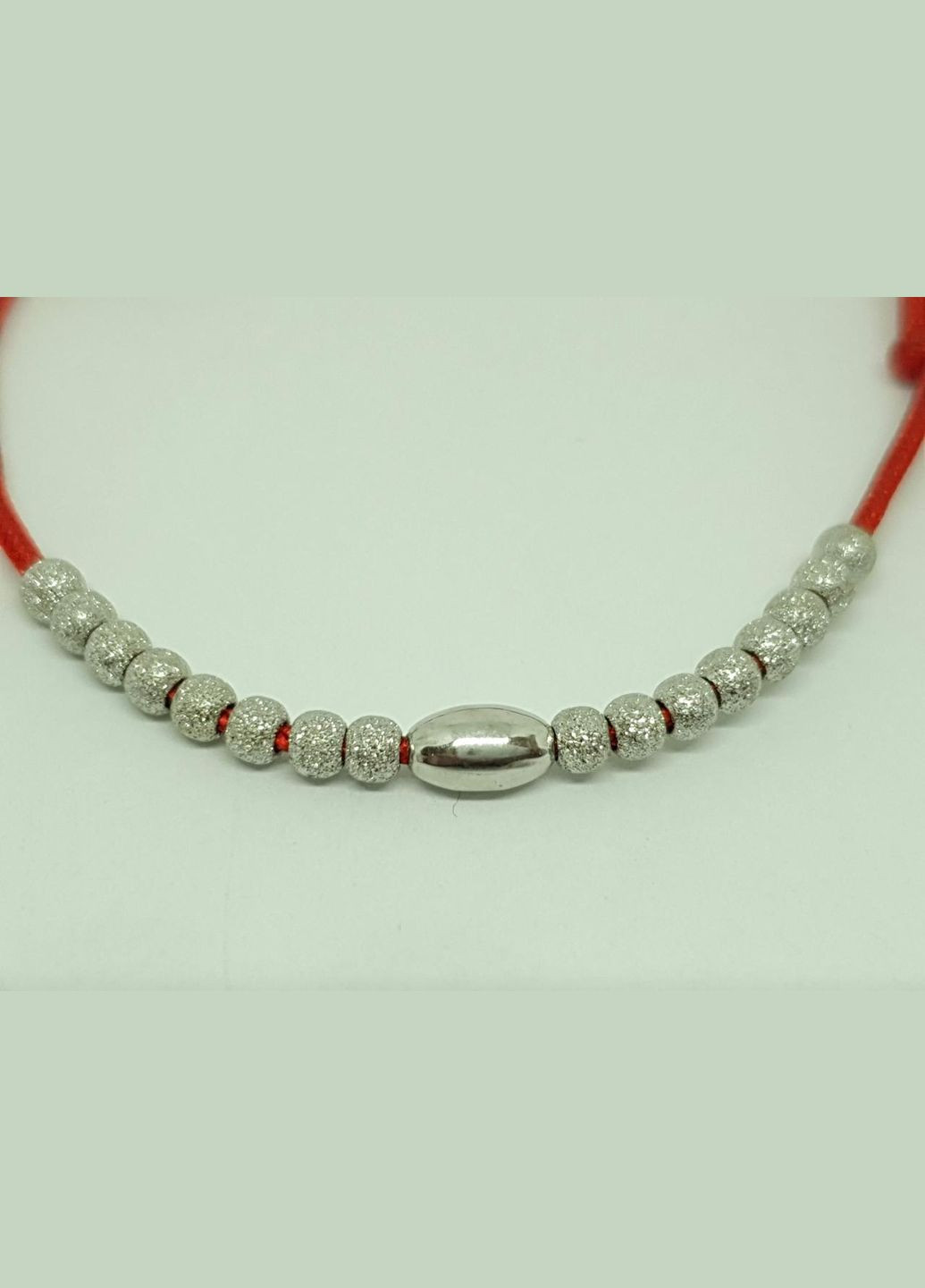 Браслет из текстиля с серебряными вставками. 905-01244 Qvaliz (313592991)