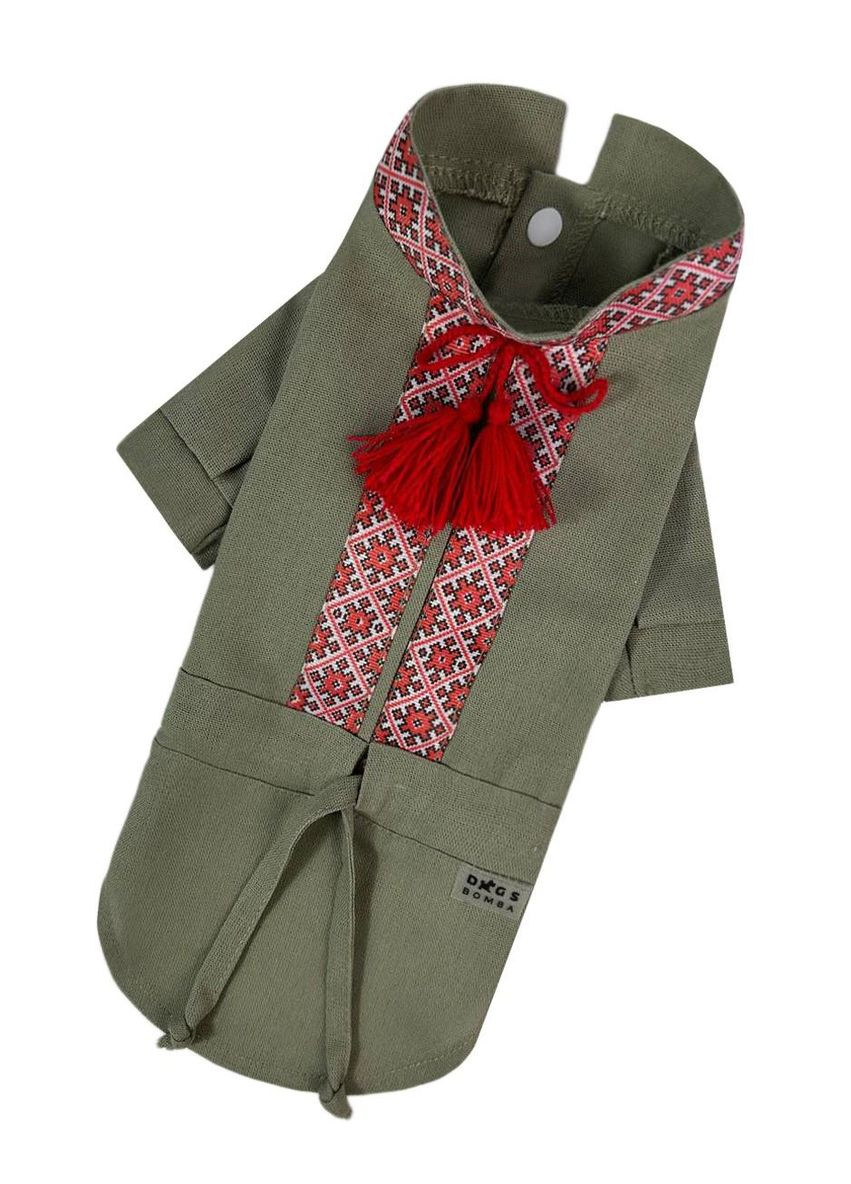 Вышиванка с кистями хаки RUB-50 Размер 4 Dogs Bomba (370275509)