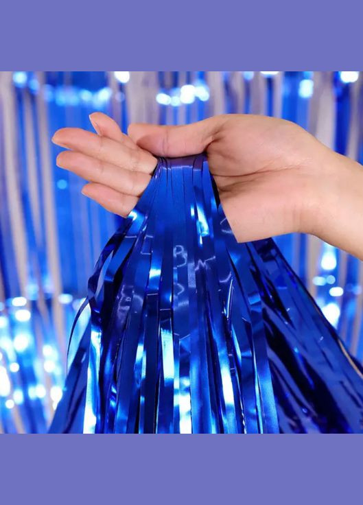 Дождик для фотозоны 3 м на 1 м синий Jannet Дощик (316580295)