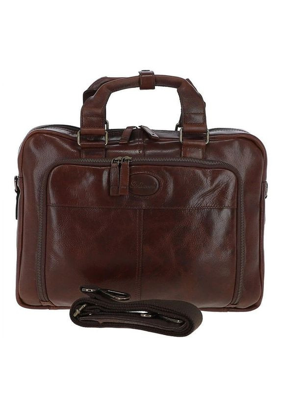 Мужская кожаная сумка 8143 Brown (8143 BROWN) Ashwood (322207949)