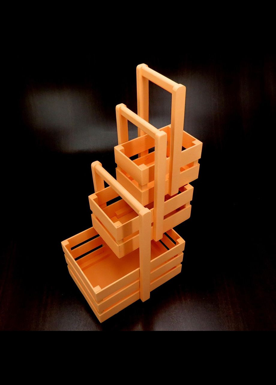 Подарунковий кошик з дерева Шеллі 18х30 грейпфрут (ПДК-0022354) No Brand (328910554)