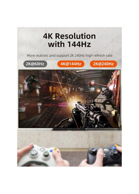 Кабель USB Type-C - DisplayPort 2 м Black (CA914074) CABLETIME (332613894)