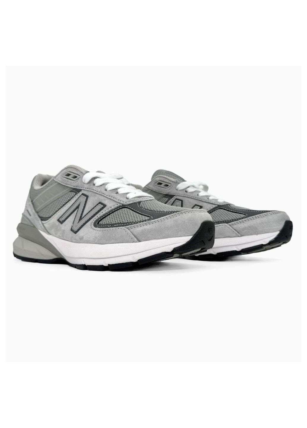 Серые всесезонные кроссовки new balance No Brand 990 V5 Grey