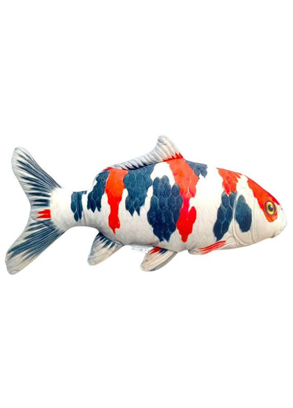 Дитяча м'яка іграшка "Червоний короп Коі" KOI-R, розмір 50 см Сувенір-Декор (367964844)