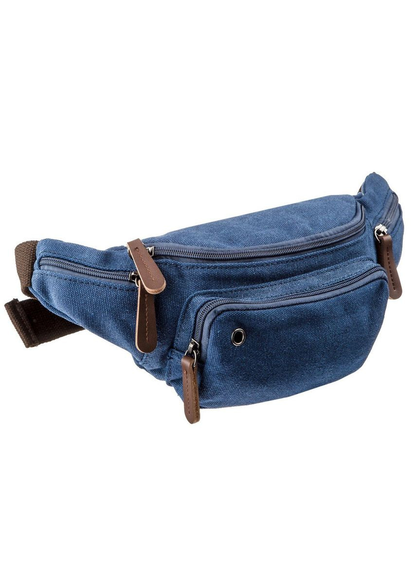 Сумка чоловіча через плече поясна 20173 синій Vintage (302009406)