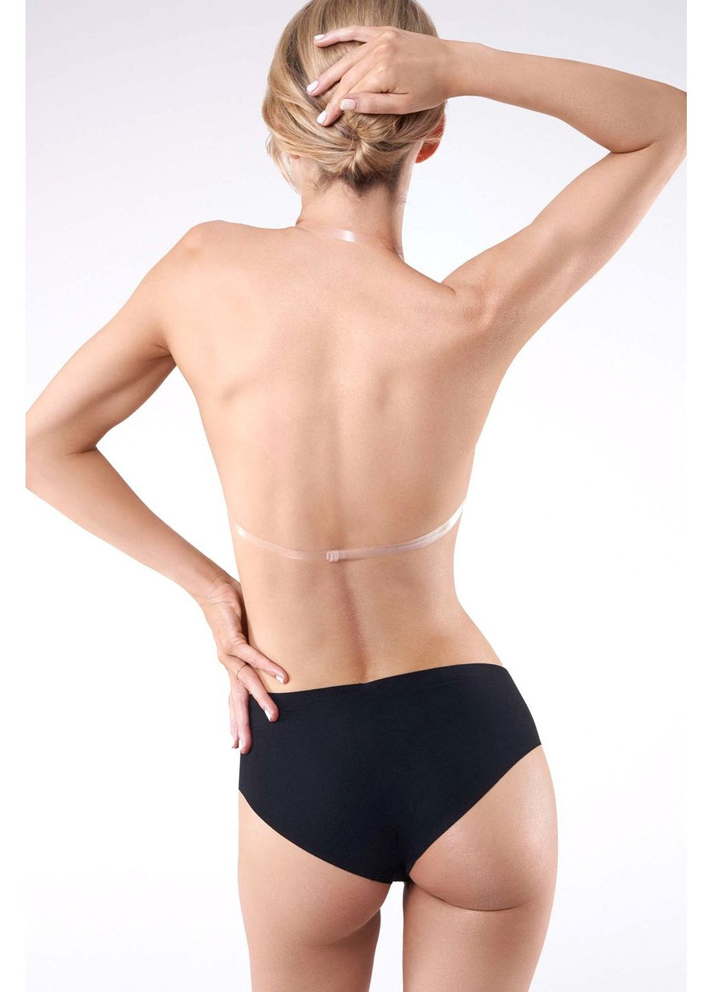 Бежевий бюстгальтер силіконовий з бретелями bs-04 Julimex поліамід, еластан